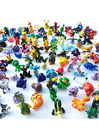 Bộ sưu tập mô hình đồ chơi Pokemon 48 chi tiết không trùng anime chibi vui nhộn, dễ thương cho bé nhập vai, trang trí - Hàng chính hãng
