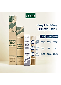 Nhang Trầm Hương Thượng Hạng 3 Lành Dài 23-30-40cm, Hộp 100-400gr Tự Nhiên 100% >15 Năm Trầm Thờ Cúng Thư Giãn Xông Nhà