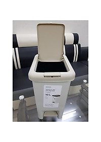 Thùng rác đạp chữ nhật Hiro 10L (Kèm ruột) - Chính hãng INOCHI