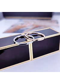 Nhẫn nữ titan không đen bản nhỏ one love ( 1 chiếc )