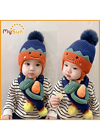 Khăn len choàng đeo quấn cổ cho bé trai gái 1 2 3 4 5 7 8 tuổi quàng cổ khi đi ra ngoài đẹp MySun