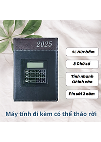 [SỔ TAY DA KÈM MÁY TÍNH] Sổ Da Doanh Nhân Cao Cấp Kèm Máy Tính Dành Riêng Để Lập Kế Hoạch Cho Năm 2025