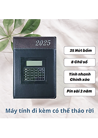 [SỔ TAY DA KÈM MÁY TÍNH] Sổ Da Doanh Nhân Cao Cấp Kèm Máy Tính Dành Riêng Để Lập Kế Hoạch Cho Năm 2025