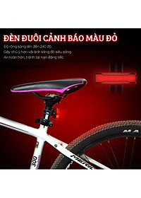 Đèn đuôi nhấp nháy đèn cảnh báo sau cho xe đạp thể thao màu đỏ A02 siêu sáng, chống nước, thời gian sáng lên đến 200h Mai Lee