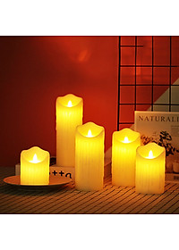 Nến Điện Tử Tim Lắc Cao Cấp Mô Phỏng Như Nến Sáp Tặng Kèm Pin