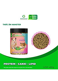 Thức ăn Hamster GREENABC- Hỗ trợ tiêu hóa, giảm căng thẳng – Hộp 10g và 480g