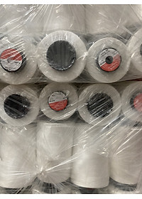 Chỉ may Trắng Mộc 40/2 5000m,(10 cuộn) chất liệu polyester cao cấp, có độ bền màu cao, không bị tưa chỉ khi may, đảm bảo chất lượng