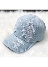 Mũ lưỡi trai jean rách bụi cá tính, phong cách thời trang mới - Hạnh Dương