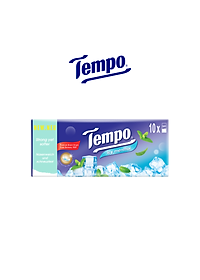 Combo 2 Lốc Khăn Giấy Bỏ Túi Tempo Regular (Lốc 10 Gói) - Bạc Hà