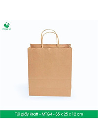 MTG4 MTG4T- 35x25x12 cm - Combo 50 túi giấy Kraft Nhật cao cấp