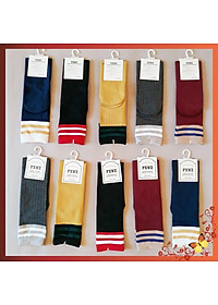 Tất đùi cho bé gái từ 2 đến 8 tuổi phong cách Hàn Quốc - Vớ cao ngang đầu gối, chất liệu mềm co giãn TT003