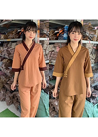 Đồ Lam Đi Chùa # Tim 3NÚT # Đồ Bộ Nữ # Quần Áo Nữ