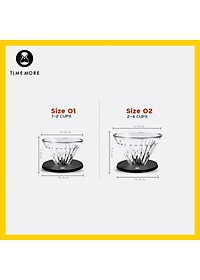 Phễu V60 Timemore | Chất liệu thủy tinh