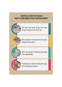 Hộp Cơm Cắm Điện Hâm Nóng Besti 2 Tầng 4 Khay Inox Cao Cấp Không Gỉ, Hộp Cơm Cắm Điện Văn Phòng Sang Trọng Đa Năng, Tiện Lợi Dễ Sử Dụng - Hàng Chính Hãng 