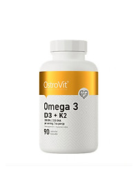 OstroVit Omega 3 D3+K2, Vitamin E, Hỗ Trợ Hệ Tim Mạch, Não Bộ, Giúp Xương Chắc Khỏe
