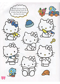 Sách Hello Kitty - Rèn Luyện Khả Năng Quan Sát (Tô Màu)