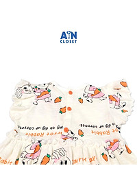 Đầm bé gái họa tiết Thỏ carrot thun xược - AICDBGYECXAF - AIN Closet