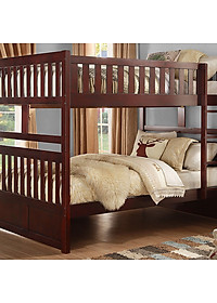 Giường Tầng Amit 1m4 Gỗ Tự Nhiên Nhập Khẩu Phù Hợp Cho Cả Trẻ Em Và Người Lớn