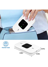 Bộ Phát WIFI Di Động Từ Sim 4G/5G/LTE ZTE MF800 - Pin 2100mAh - Bộ Phát WIFI Không Dây Kết Nối Tối Đa 10 Thiết Bị - Hàng Chính Hãng