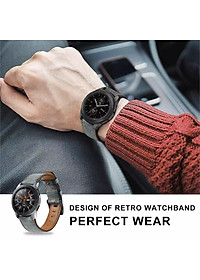 Dây da đồng hồ 22mm dành cho Huawei GT/ GT2 Honor Magic - chốt thông minh