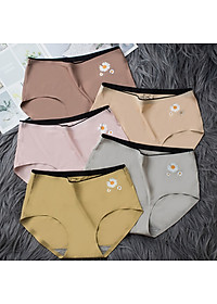 Quần lót nữ cạp cao thoáng mát không viền Hàn Quốc