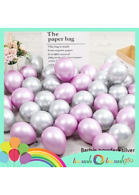 Bong bóng trang trí tiệc xinh Chrome 20 cái mix màu size 10''