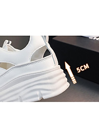 Giày thể thao tăng chiều cao nữ đế êm nhẹ, thoáng khí đế cao su đúc, chống trơn trượt hạn chế mòn – GNU2080