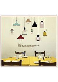 Decal dán tường Đèn treo 3 AmyShop DKN065
