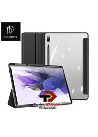 Bao da chống sốc dành cho SamSung Galaxy Tab S7 FE có ngăn đựng bút hiệu Dux Ducis Toby - Hàng nhập khẩu
