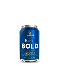 Combo 2 Thùng Bia Hanoi BOLD - Thùng 24 lon 330ml