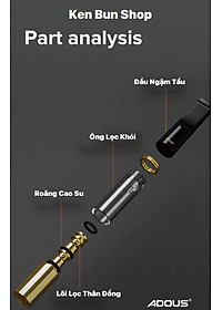 Tẩu Lọc Thuốc Adous Đa Năng Dùng Cho Tất Cả Size Nhỏ và Trung Bình và Thông Thường Công Nghệ Nhật Bản