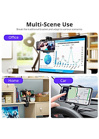 Giá đỡ điện thoại ô tô Volcano Cars xoay 360 độ chống rung treo đa điểm trên taplo, gương chiếu hậu_B126_HÀNG CHÍNH HÃNG