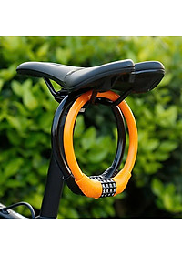 Khoá đa năng xe đạp xe máy 4 số chống trộm Khóa Số Xe Đạp 4 Số Mật Mã Vỏ PVC Bọc Lõi Thép (dạng tròn cứng) (mật khẩu mặc định 0000) 