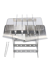 Portable Lightweight Folding Camping Stove Grill Stoves for Campfire Grill BBQ Traveling Picnic Cooking Burner