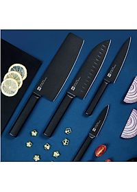 Bộ Dao Nhà Bếp Bằng Thép XIAOMI Huohou HU0076, Thép Không Gỉ Cao Cấp, 5 Món Kèm Hộp - Hàng Chính Hãng