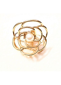 Kẹp tóc sau - hoa hồng cẩn ngọc - loại lớn