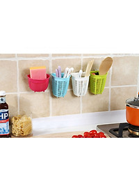 Rổ treo đựng giẻ rửa bát tiện lợi màu trắng (dáng sâu) - Hàng nội địa Nhật