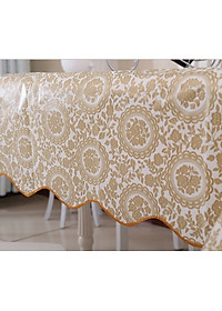 Khăn Trải Bàn Hoa Văn Dập Nổi Không Thấm Nước 152*106 Cm