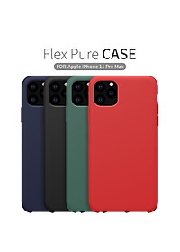 Ốp lưng chống sốc silicon cho iPhone 11 Pro Max mỏng 1mm hiệu Nillkin Flex Pure Cover Case (chống sốc cực tốt, chất liệu cao cấp, gờ bảo vệ camera) - hàng nhập khẩu
