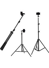 [TRIPOD] Cây Livestream Selfiecom - Hỗ trợ chụp ảnh, quay video, chơi tiktok, gắn đèn livestream - Tặng kèm remote bluetooth chụp ảnh- Hàng chính hãng