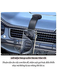 Giá đỡ điện thoại từ tính magnetic N52 cho xe hơi ô tô hiệu WIWU Mago Xoay 360 độ, keo 3M siêu chắc cho iPhone 16 15 14 13 12 Pro Max Plus S23 S24 S24 - Hàng nhập khẩu