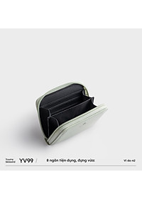 Ví Yuumy ( Thời trang nữ dáng ngắn cầm tay khóa kéo - Ví da Seasand YV99 )