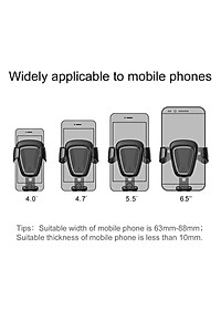 Giá Đỡ Điện Thoại Ô Tô Baseus Gravity Car Mount Kẹp Cửa Gió Điều Hòa - Hàng Chính Hãng