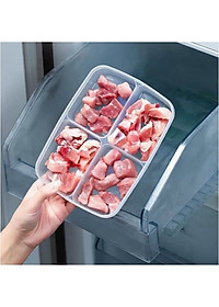 Hộp nhựa bảo quản thực phẩm đa năng và tiện lợi có chia 4 ngăn Nakaya - Hàng nội địa Nhật Bản.