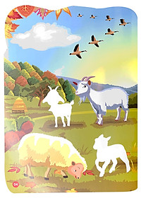 Sticker Dán Hình Thông Minh - Thế Giới Động Vật - Trong Trang Trại