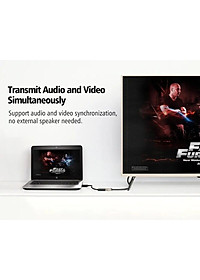 Ugreen UG40363MM137TK Màu Đen Cáp chuyển đổi DisplayPort sang HDMI V1.4 hỗ trợ phân giải 4K 2K - HÀNG CHÍNH HÃNG