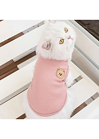 ÁO THUN BA LỖ THÔNG HƠI CHO THÚ CƯNG CHÓ MÈO