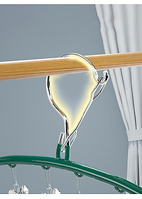 Combo Móc phơi quần áo inox 304 sáng bóng đẹp dài 42cm