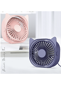 Quạt sạc usb mini để bàn xoay 120 độ - Hàng chính hãng