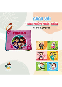 Sách vải Lalala baby kích thích thị giác cho bé sơ sinh 0 đến 12 tháng